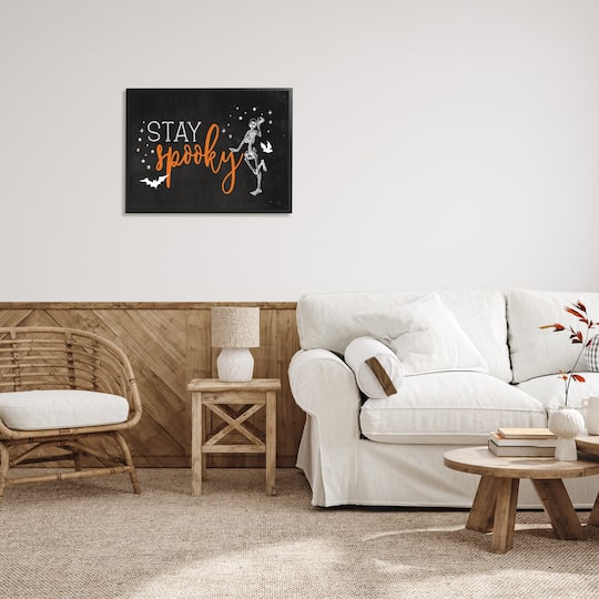 Stupell Industries Stay Spooky Skeleton Framed Giclee Art